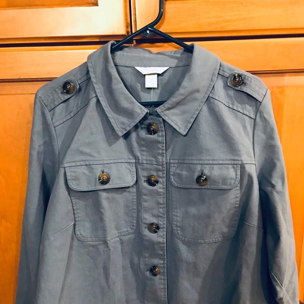 Christopher and Banks Blue Denim long sleeve shirt